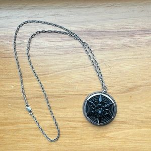 Vintage Button Pendant Necklace